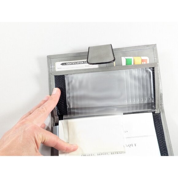 New Old Stock WINFIELD Gray leather wallet, Cowhide leather coin purse Canada - Picture 8 of 14